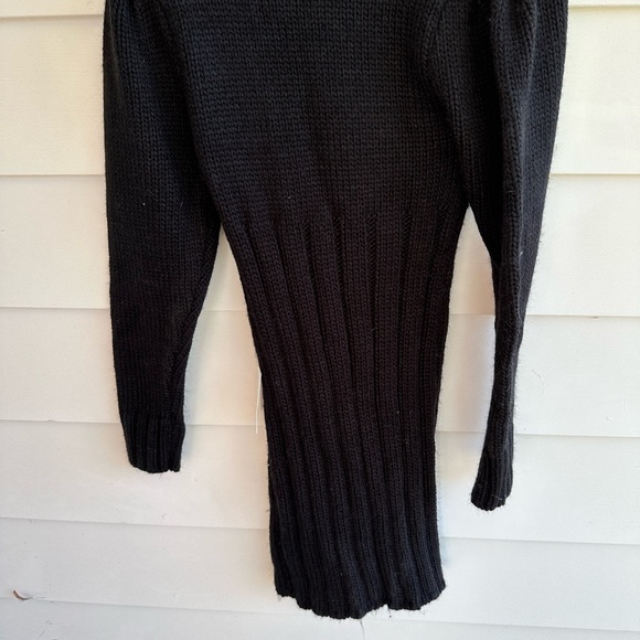 For Love and Lemons small Jules Sweater Dress in Black - Picture 5 of 10